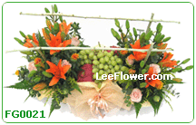 ( FG0021  )  Flowers and Fruits Basket.