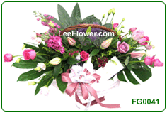 ( FG0041 )  Flower Arrangement with Chinese Tea Gifts