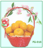 ( FG018 ) Mandarin Oranges in Basket Arrangement