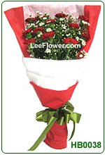 HB0038  (  12 Stalks of Red Carnation for Hand Bouquet )