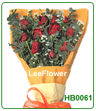 ( HB0061 )   10 Red Roses for Hand Bouquet