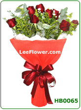 Click to BUY... ( HB0065 )   12 Stalks of Red Roses for Hand Bouquet - Flower Delivery Service to Kuala Lumpur, Petaling Jaya, Subang Jaya, Penang, Ipoh, Johore, Melaka, Seremban, Kedah, Selangor West Malaysia.