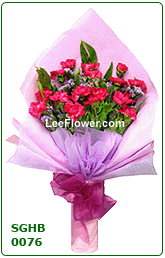 Endless Love  ( SGHB 0076 ) 12 Stalks of Cherry Pink Carnation for Hand Bouquet.
