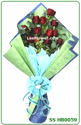 Click to BUY       ( SS HB0059 )  - 12 Stalks of Red Roses For Hand Bouquet.  Flower Delivery Service to Sabah and Sarawak.