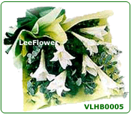 Click to BUY      ( VLHB0005 )  - 8 Stalks of Madonna Lily For Hand Bouquet - Flower Delivery Service to Sabah and  Sarawak.