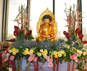 Flower Decoration for Wesak Day 2009
